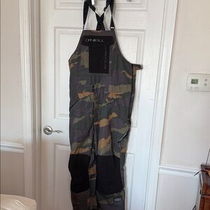 O'Neill HydraDry Camo men’s XL technical Snowboard/ski Bib